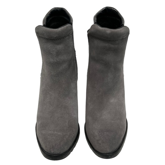 Sorel After Hours Gray Suede Wedge Heel Casual Ankle Boots Women’s 6.5 - Picture 4 of 15